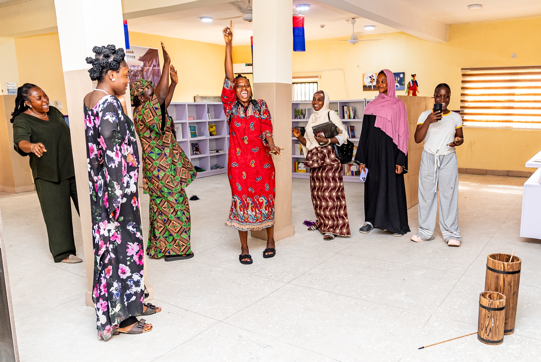 아부자 대학교 한국 코너에서의 한국 문화 체험