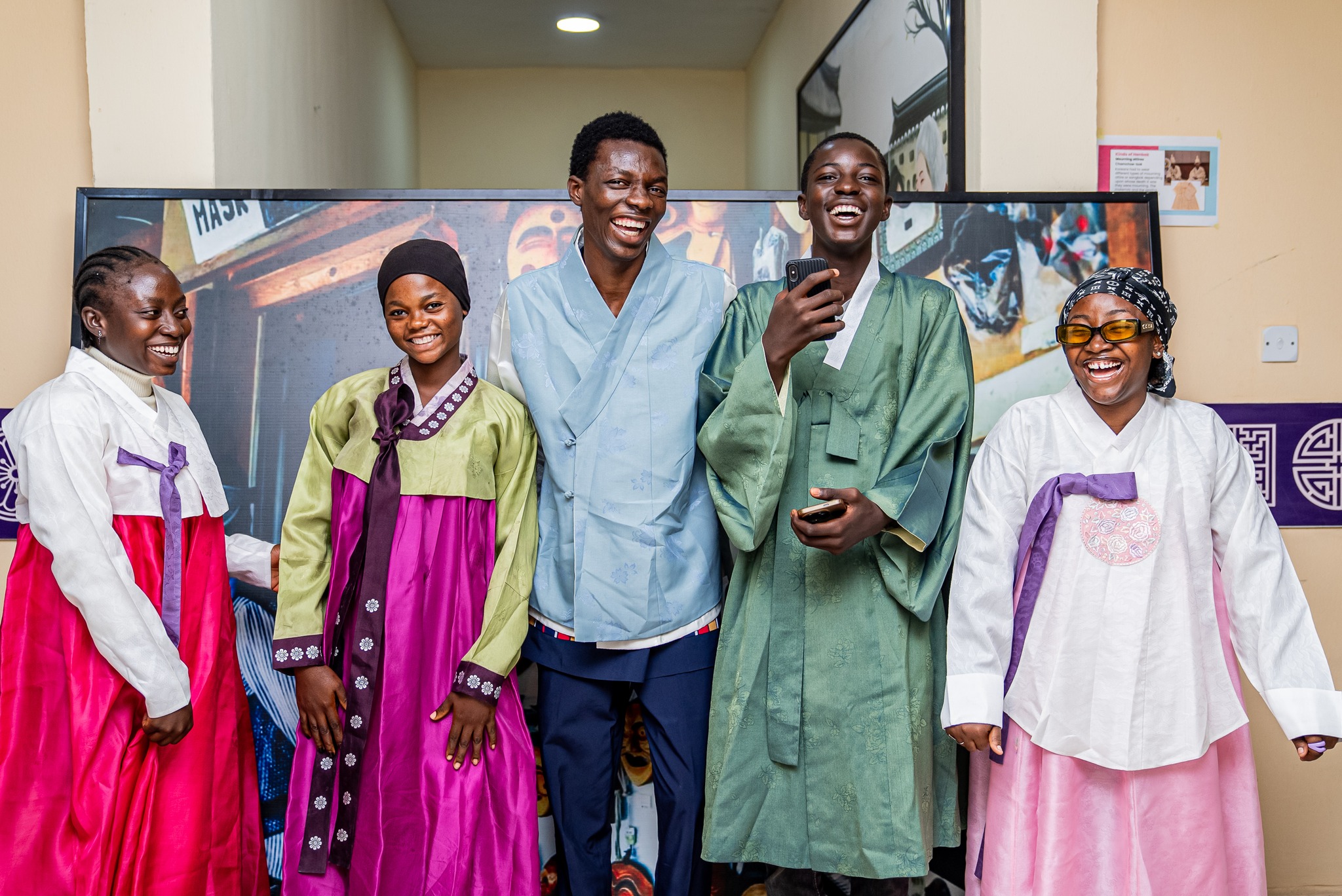 아부자 대학교 한국 코너에서의 한국 문화 체험
